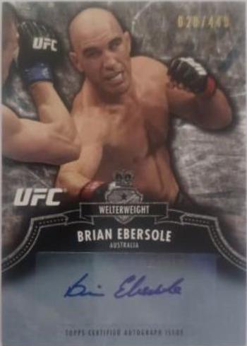 Brian Ebersole #A-BE Ufc Cards 2012 Topps UFC Bloodlines Autographs