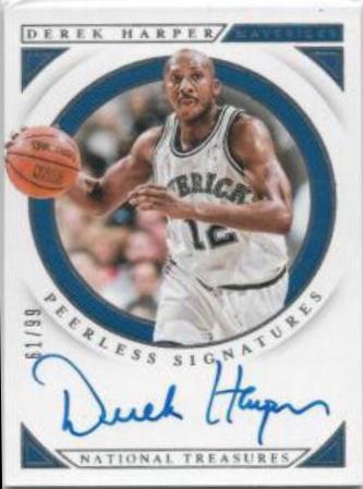 Derek Harper #PS-DHP Basketball Cards 2018 Panini National Treasures Peerless Signatures