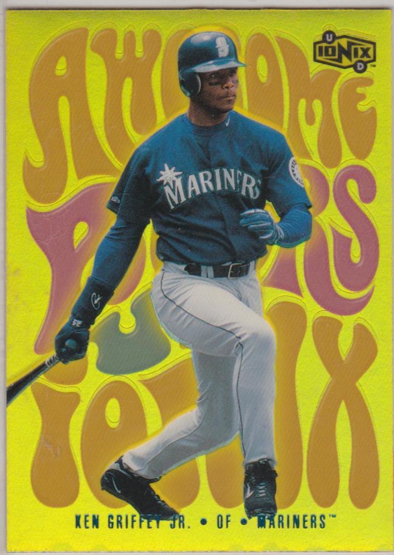 Ken Griffey Jr #AP1 Baseball Cards 2000 Upper Deck Ionix Awesome Powers