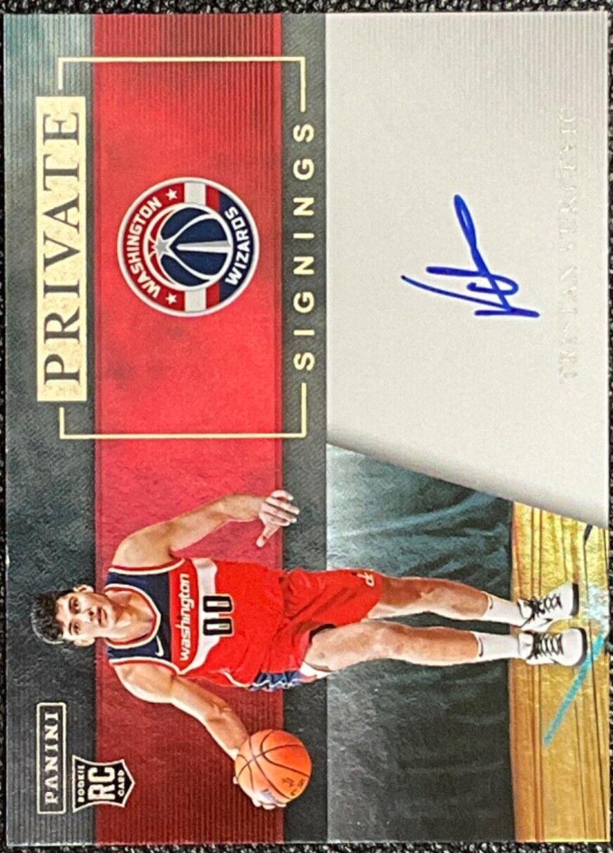 Tristan Vukcevic #3 Basketball Cards 2023 Panini Court Kings Private Signing