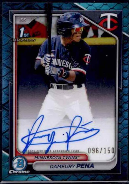 Dameury Pena [Reptillian Blue Refractor] #CPA-DPE