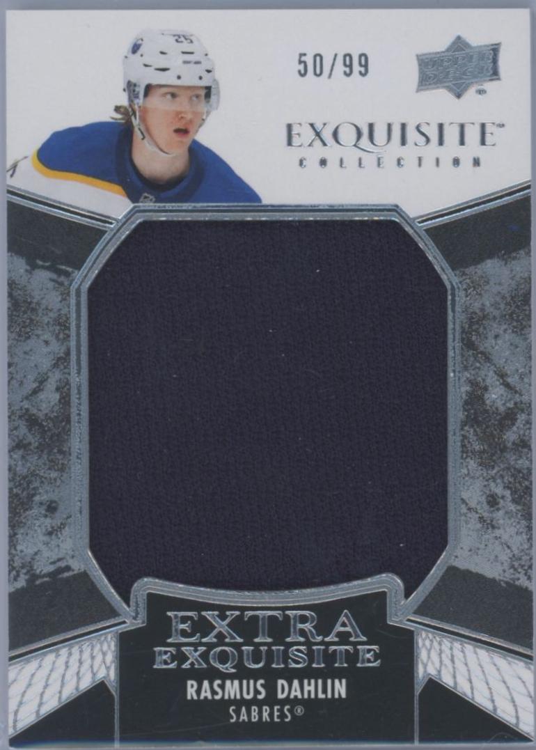 Rasmus Dahlin #ECE-RD Hockey Cards 2024 Upper Deck Black Diamond Extra Exquisite Jersey