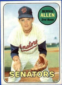 Bernie Allen #27 Baseball Cards 1969 Topps