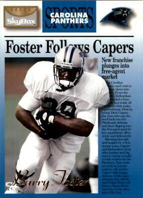 Barry Foster #16 Football Cards 1995 Skybox Premium