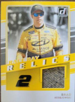 Brad Keselowski #RDR-BK Racing Cards 2021 Panini Donruss Nascar Race Day Relics