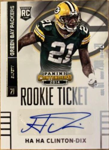 HA HA Clinton DIX [Seat Autograph Playoff Ticket] #130