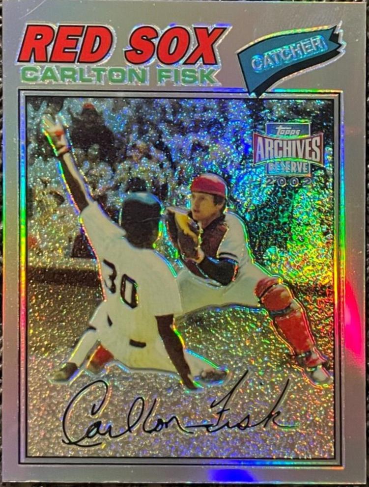 Carlton Fisk #11 Baseball Cards 2002 Topps Archives Reserve