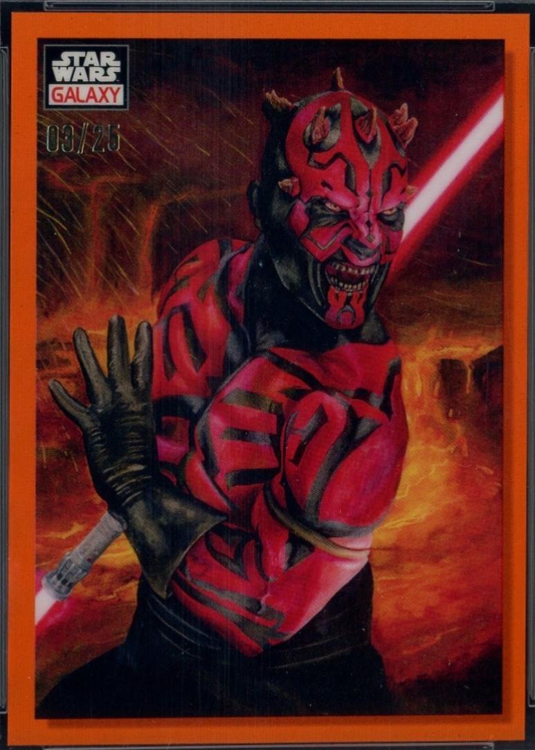 2023 Topps Chrome Galaxy Maul's Rage [Orange Refractor] #56 card