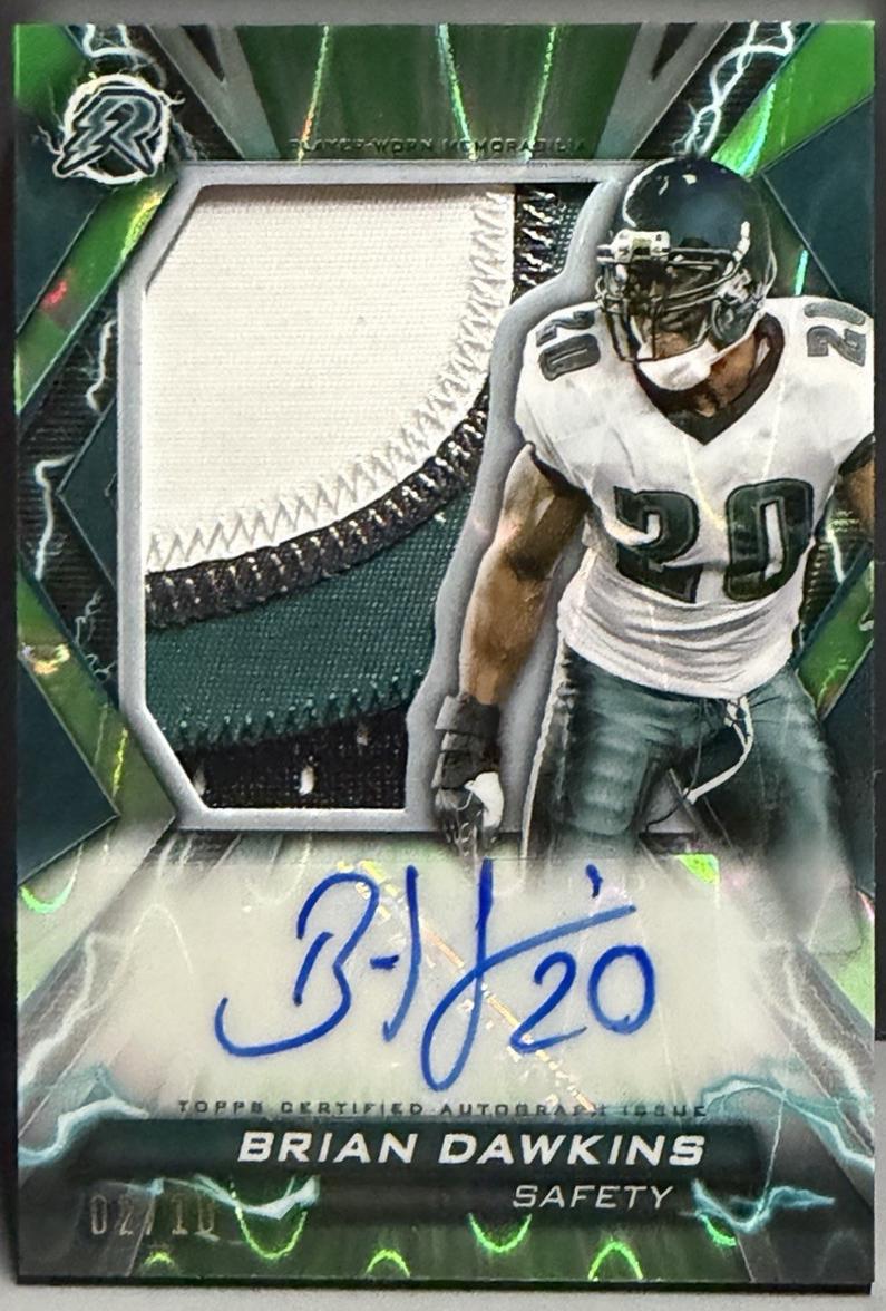 Brian Dawkins #RPA-BDA 2023 Topps Composite Resurgence Swatch Autograph Football