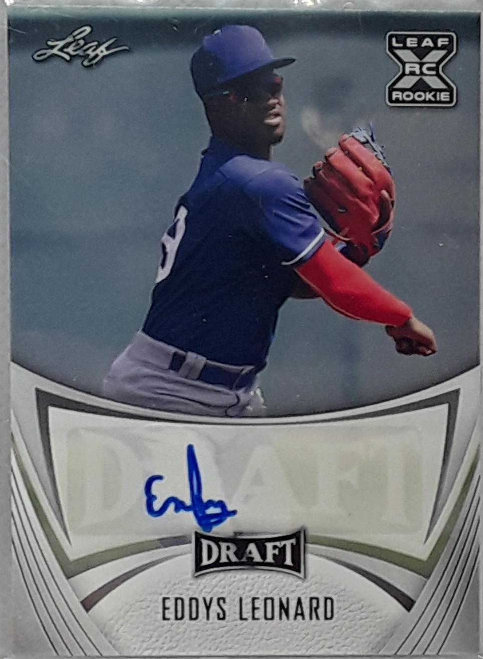 Eddys Leonard #BA-EL1 2021 Leaf Draft Autograph Baseball