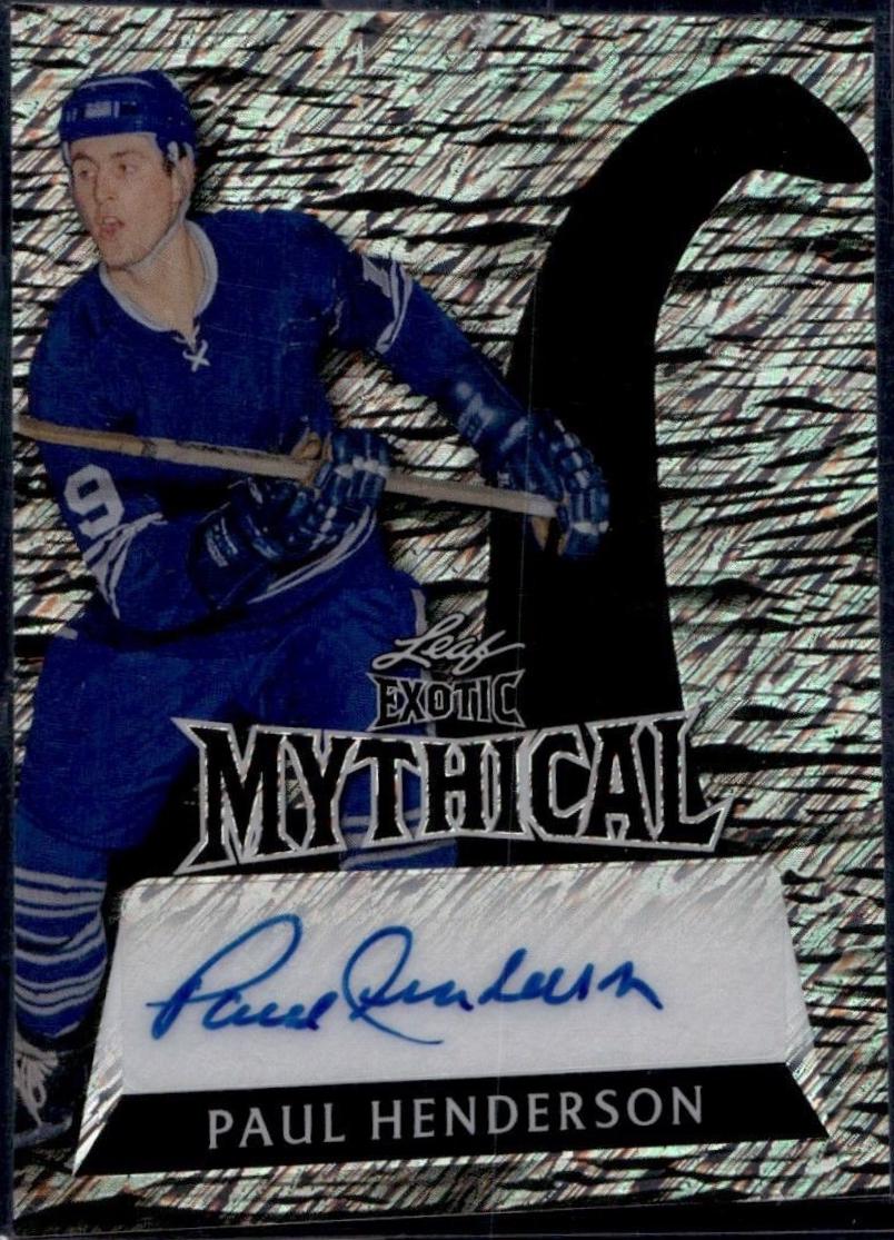 Paul Henderson #EM-PH1 2024 Leaf Metal Legends Exotic Mythical Autograph Hockey