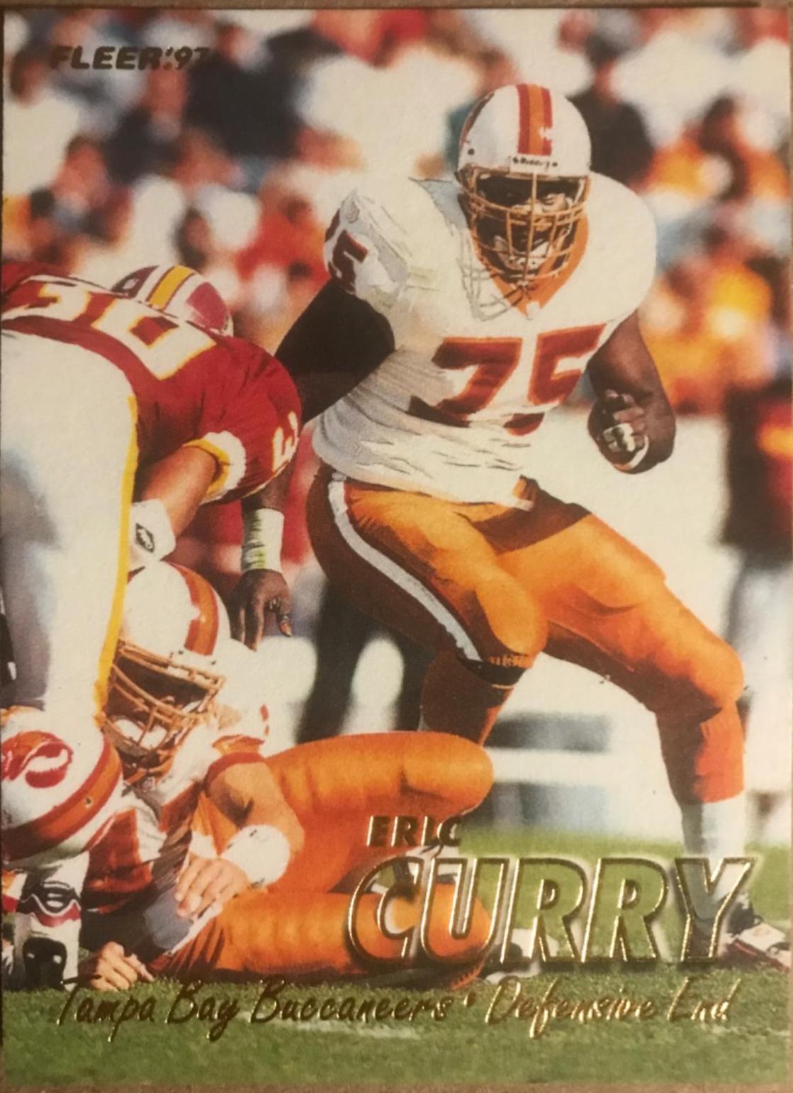 Eric Curry #10 Football Cards 1997 Fleer