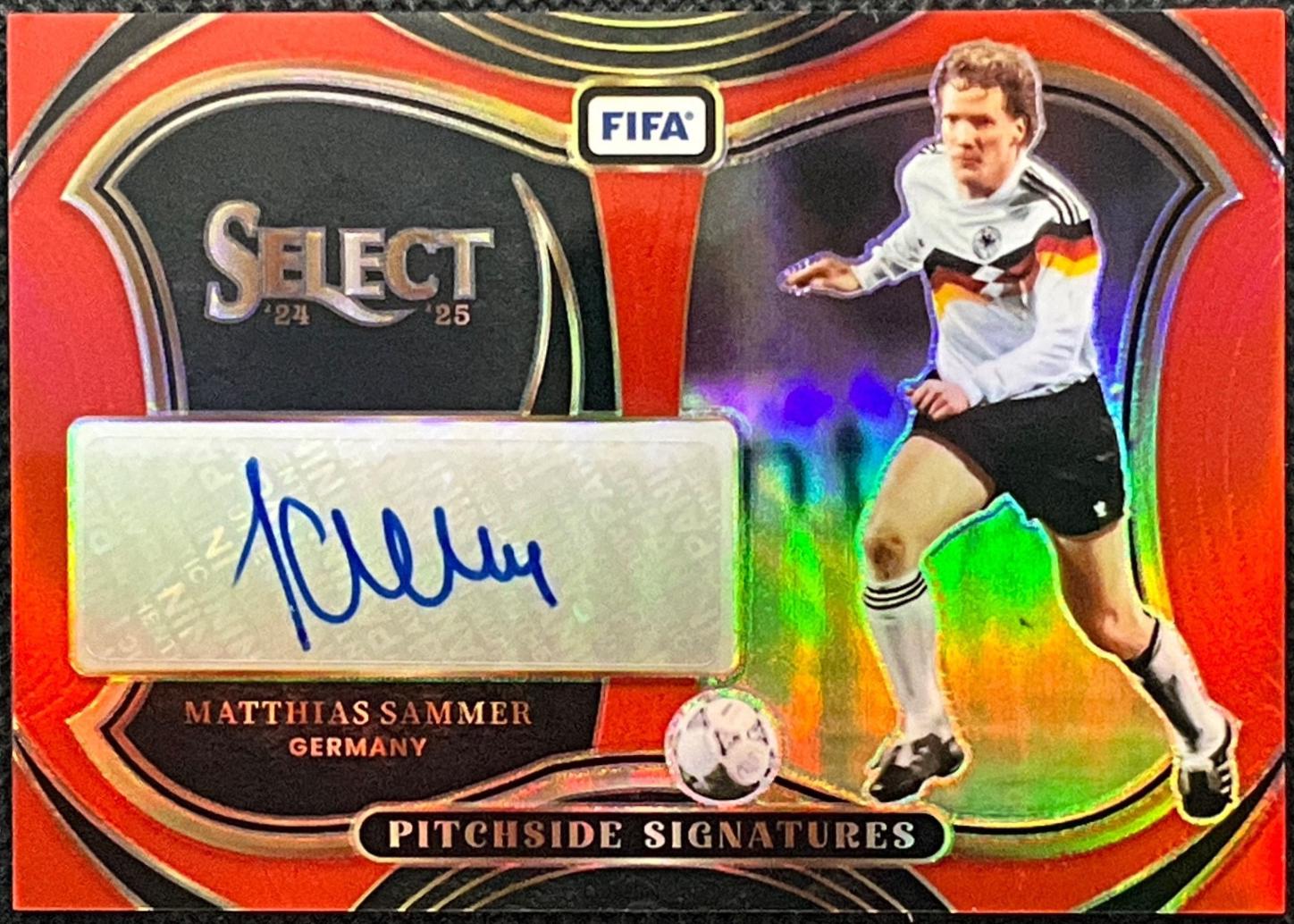 2024 Panini Select FIFA Pitchside Signature Matthias Sammer [Red] #PS-MS card