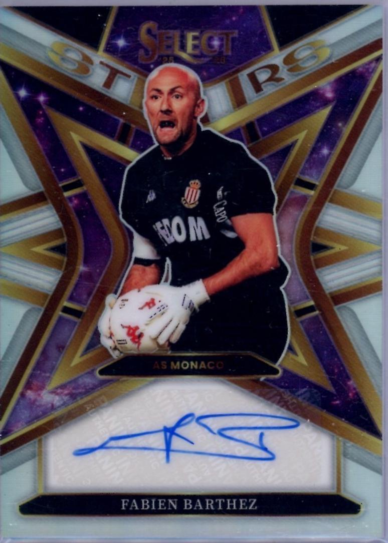 Fabien Barthez #8 2025 Panini Select Ligue 1 Stars Signature Soccer