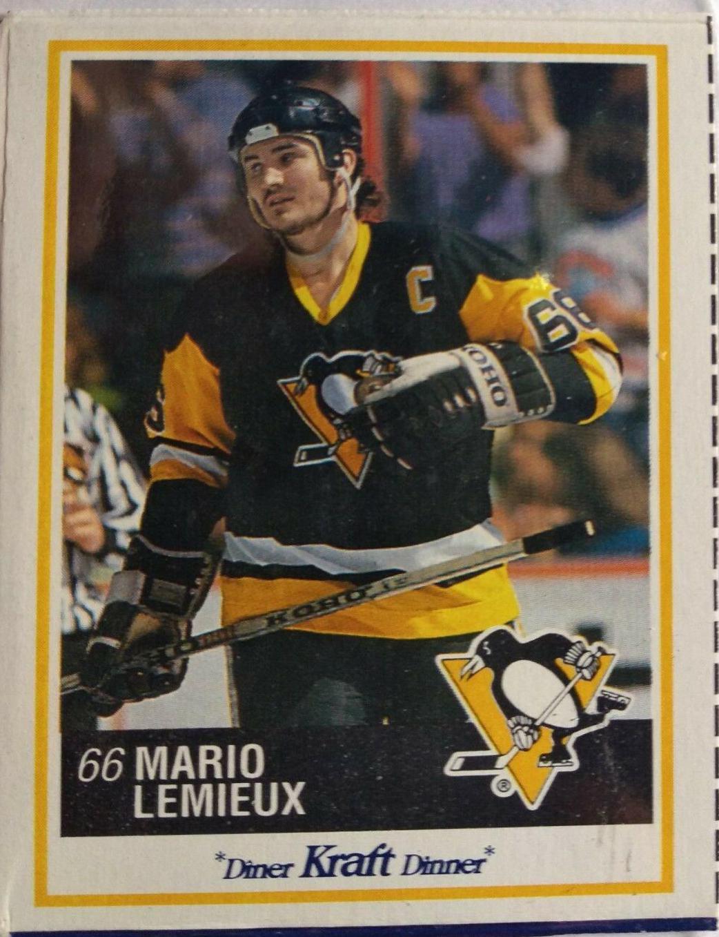 Mario Lemieux #29 Hockey Cards 1990 Kraft
