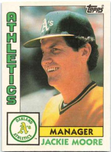 Jackie Moore #81T 1984 Topps Traded Baseball