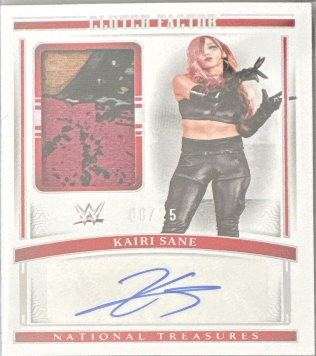 Kairi Sane #CF-KSN Wrestling Cards 2024 Panini National Treasures WWE Clutch Factor Signature