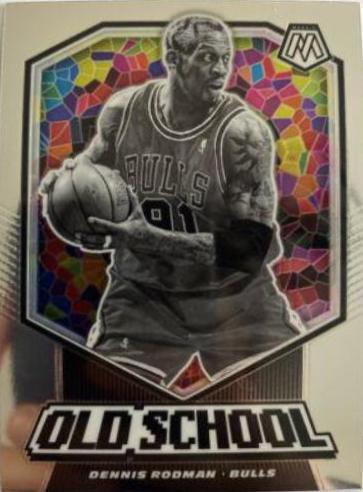 Dennis Rodman #3 Basketball Cards 2019 Panini Mosaic Old School