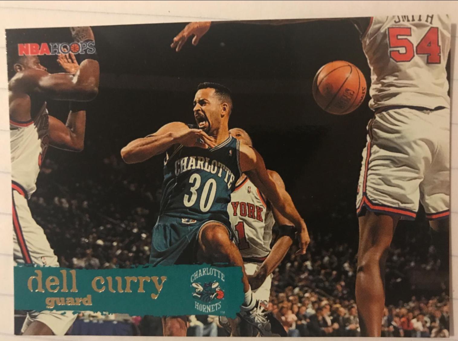 Dell Curry #16 Basketball Cards 1995 Hoops