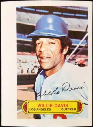 Willie Davis Baseball Cards 1973 Topps Pin Ups