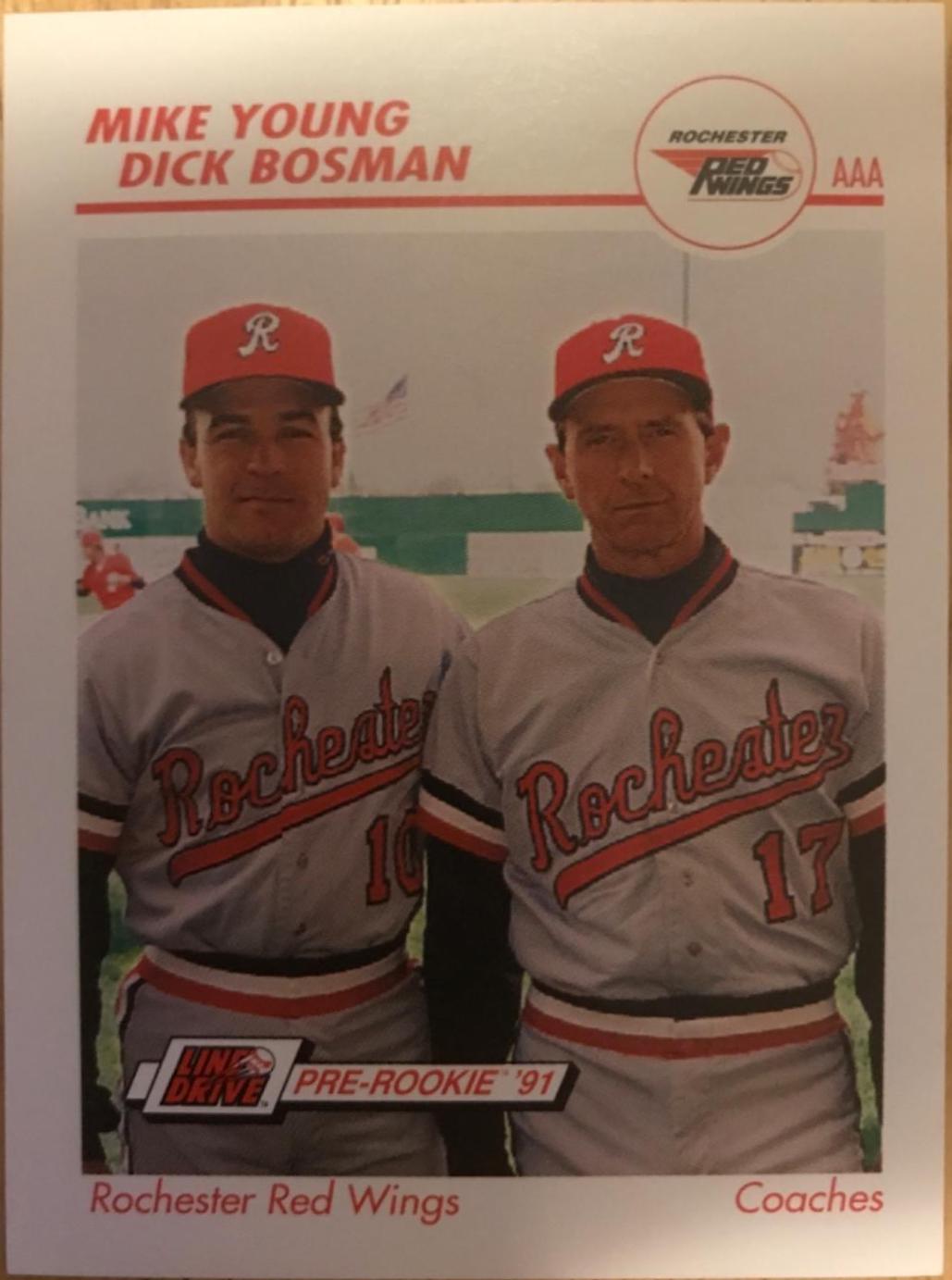 M. Young, D. Bosman #475 Baseball Cards 1991 Impel Line Drive