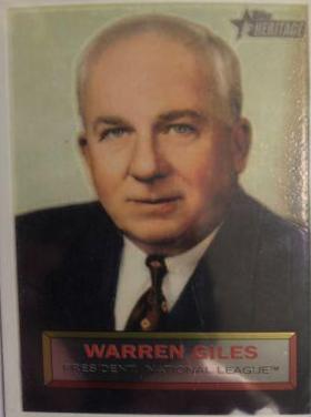 Warren Giles #2 Baseball Cards 2005 Topps Heritage Chrome