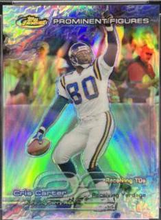 Cris Carter #PF43 1999 Topps Finest Prominent Figures Football