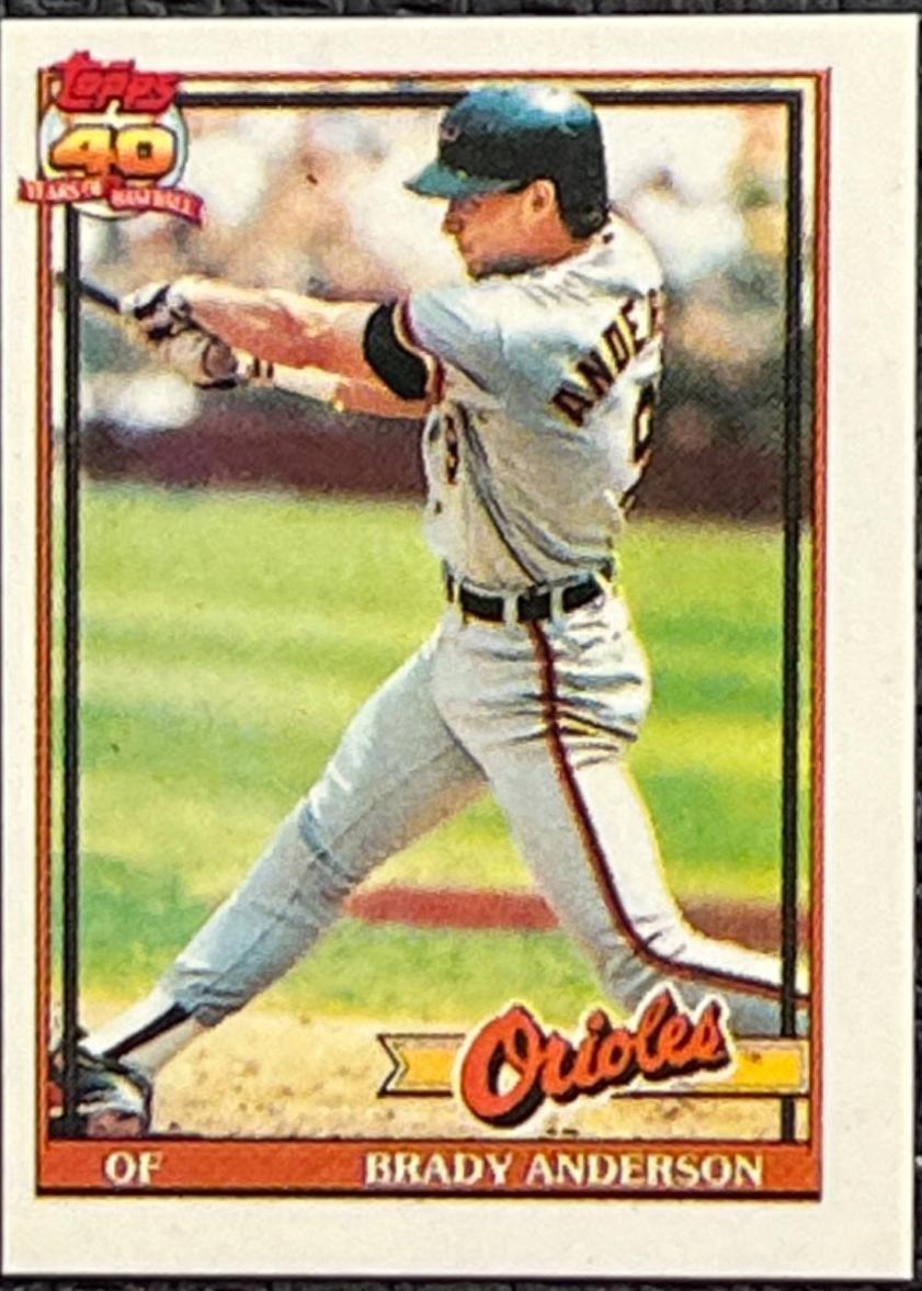 Brady Anderson #97 Baseball Cards 1991 Topps Micro