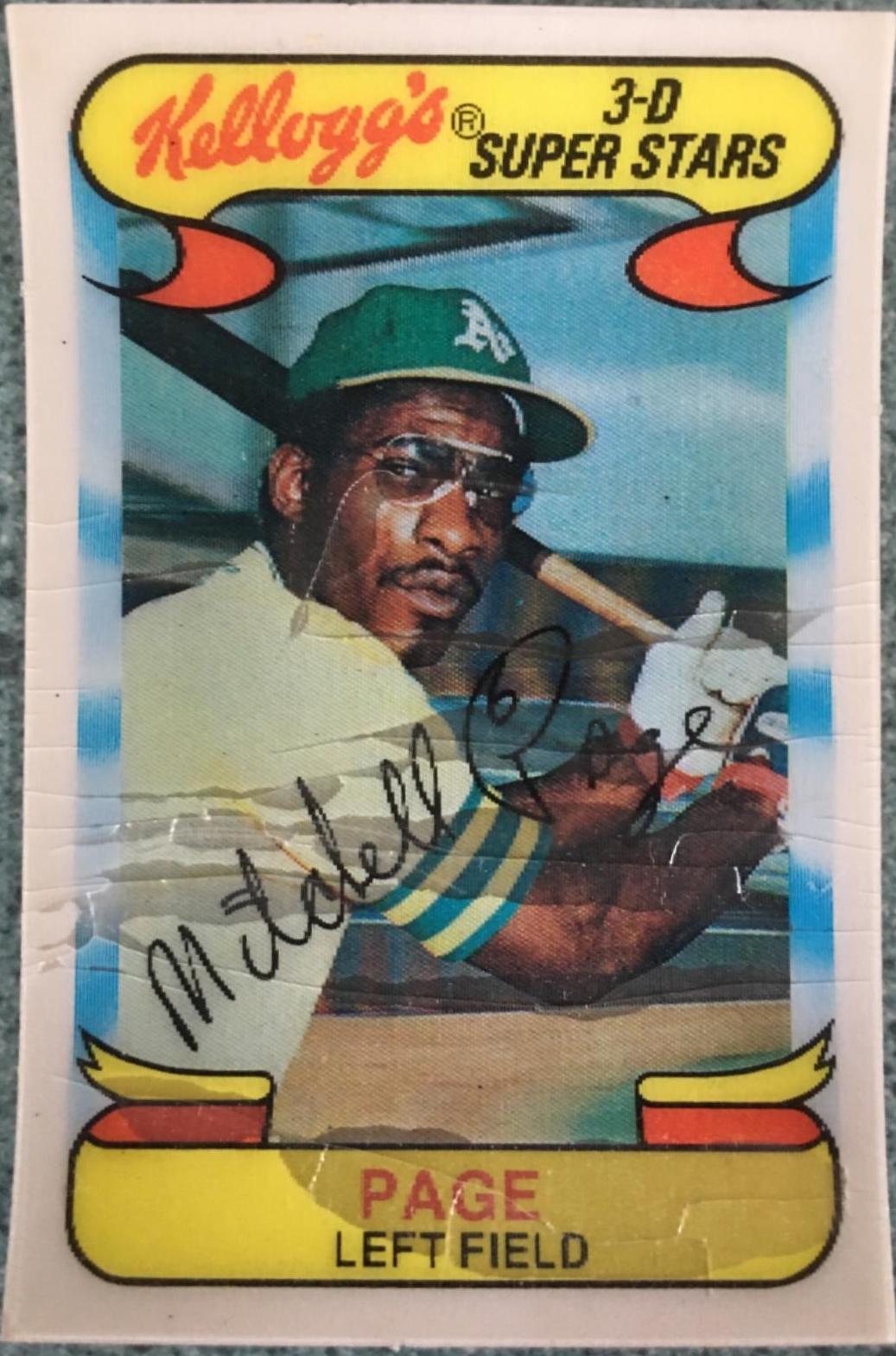 Mitchell Page #47 Baseball Cards 1978 Kellogg's