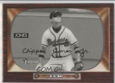 Chipper Jones #71 Baseball Cards 2004 Bowman Heritage