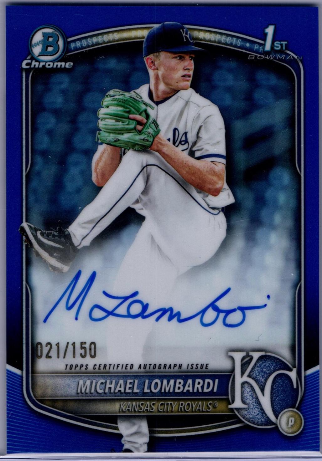 Michael Lombardi [Blue Refractor] #CPA-ML