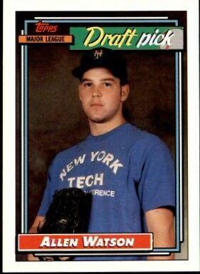 Allen Watson #654 Baseball Cards 1992 Topps