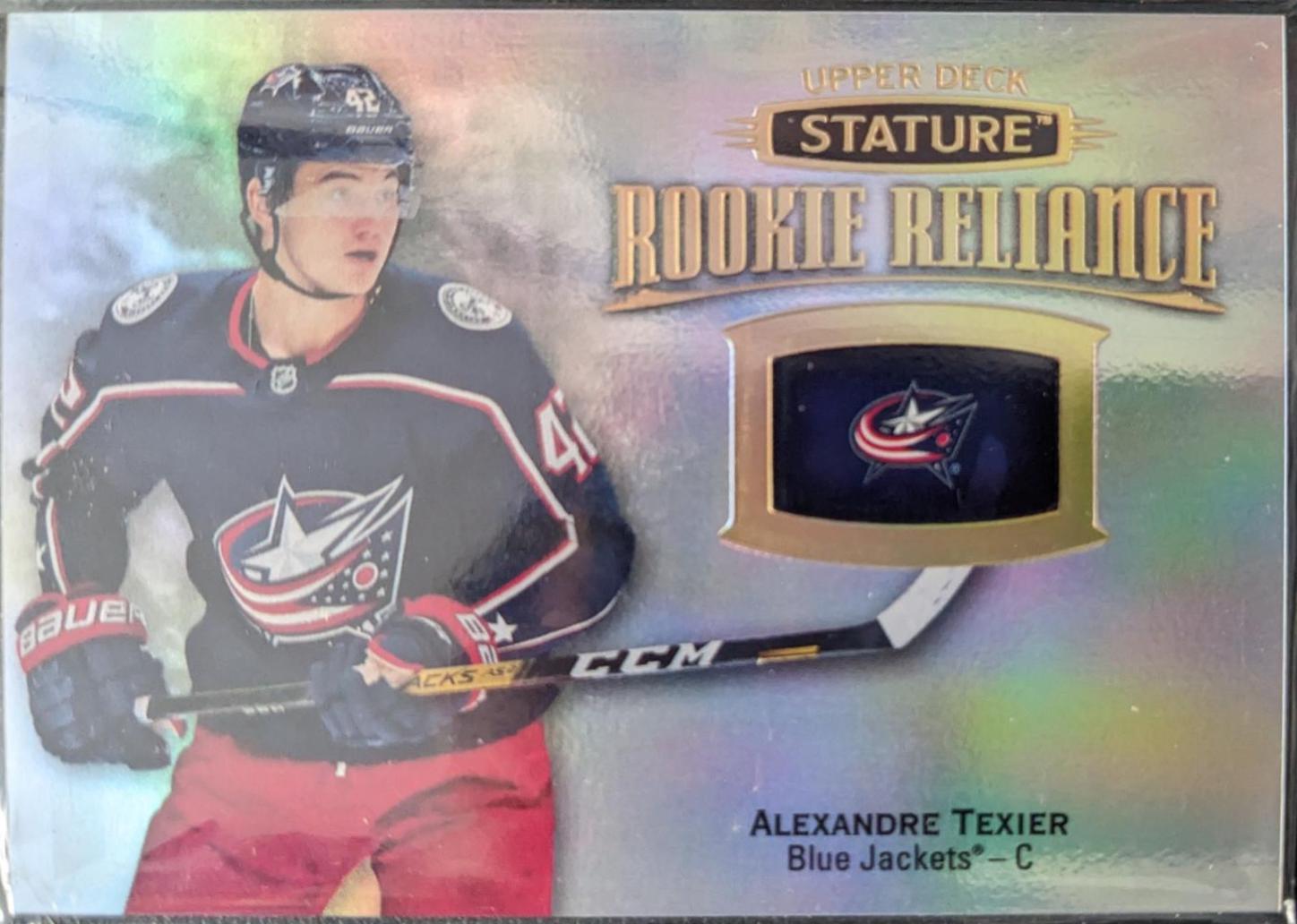 Alexandre Texier #RR-45 Hockey Cards 2019 Upper Deck Stature Rookie Reliance