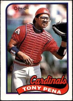 Tony Pena #94 Baseball Cards 1989 O Pee Chee