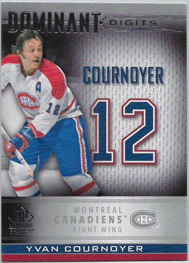 Yvan Cournoyer #DD-18 Hockey Cards 2020 SP Signature Edition Legends Dominant Digits