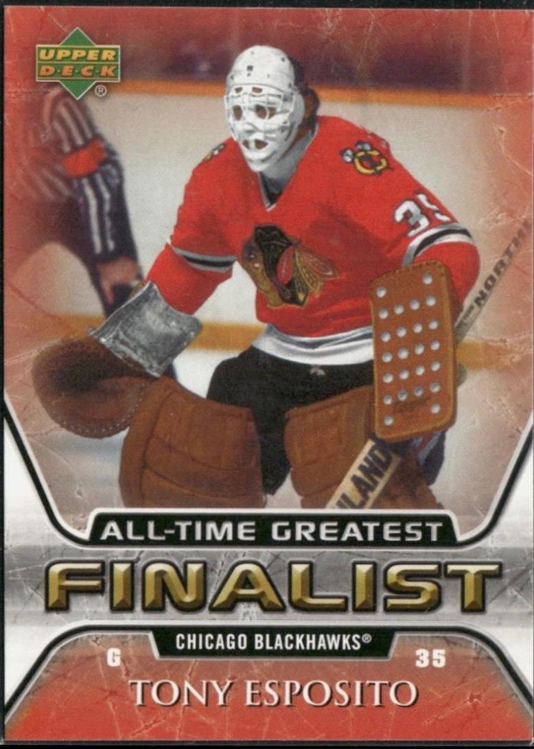 Tony Esposito #13 2005 Upper Deck Finalist Hockey
