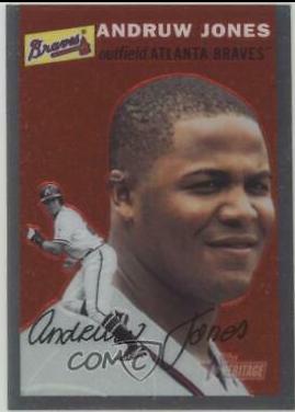 Andruw Jones #THC51 Baseball Cards 2003 Topps Heritage Chrome