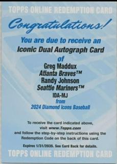 Randy Johnson / Greg Maddux