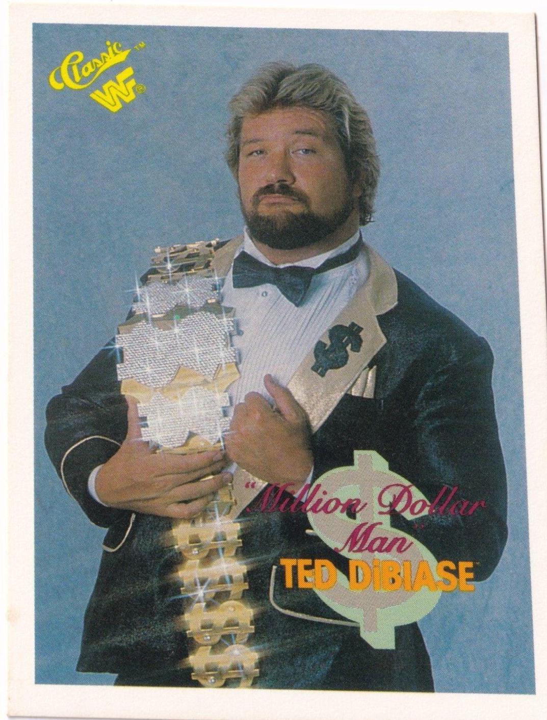 The Million Dollar Man Ted DiBiase #8 Wrestling Cards 1989 Classic WWF