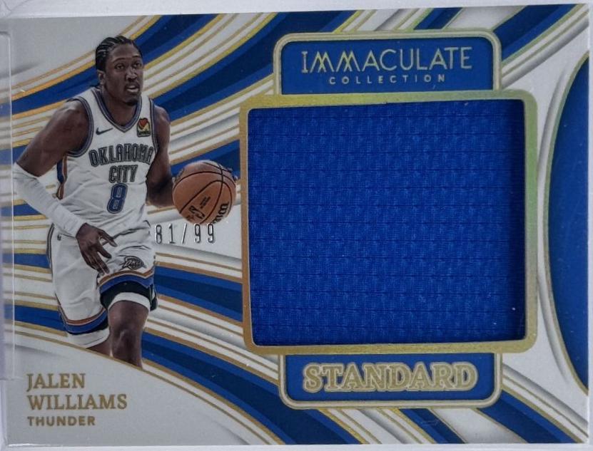 Jalen Williams #34 Basketball Cards 2023 Panini Immaculate The Standard