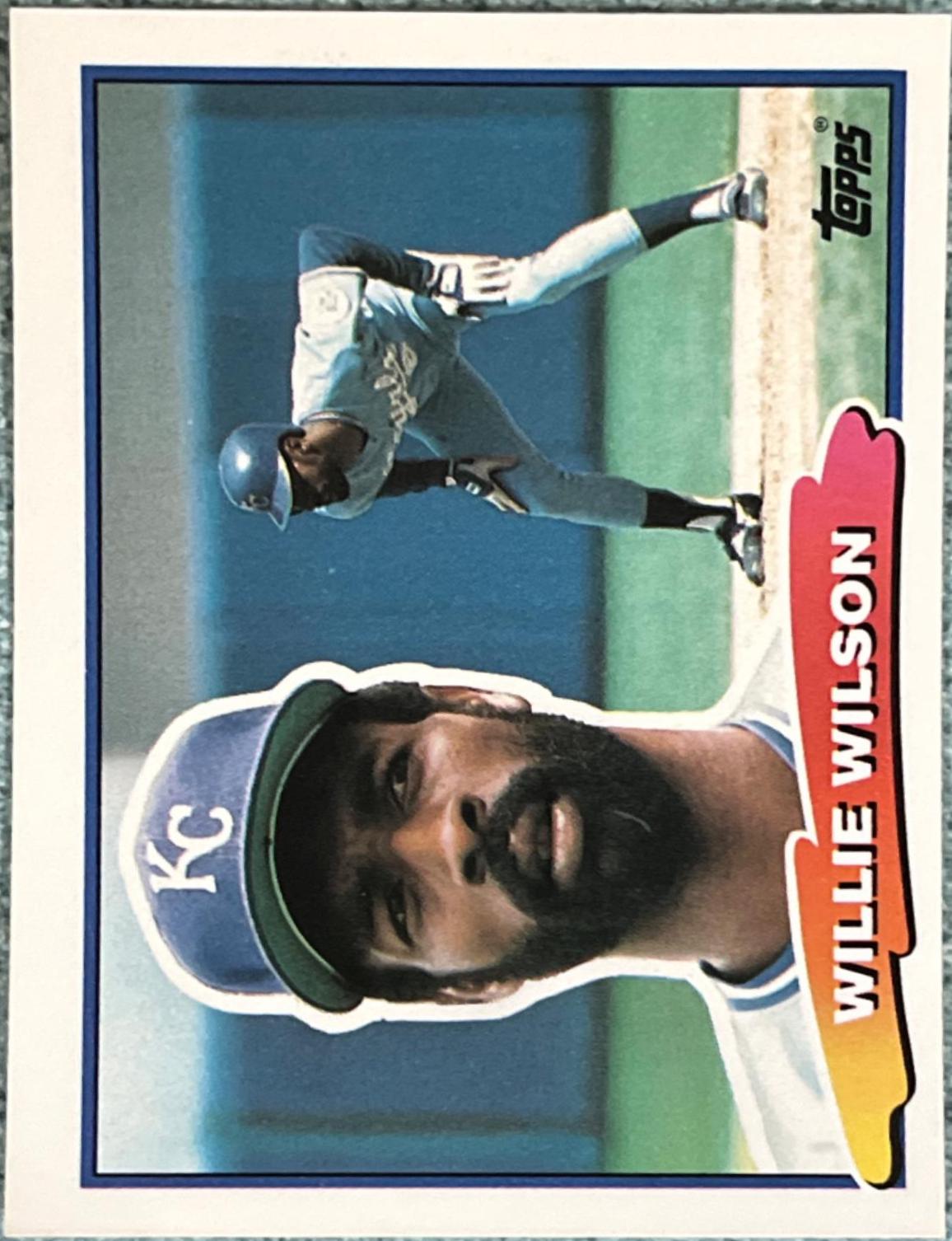 Willie Wilson #21 Baseball Cards 1988 Topps Big