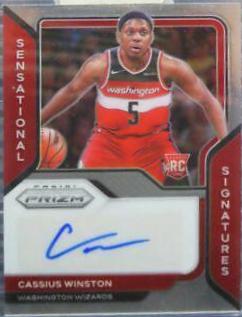 Cassius Winston Basketball Cards 2020 Panini Prizm Sensational Signatures