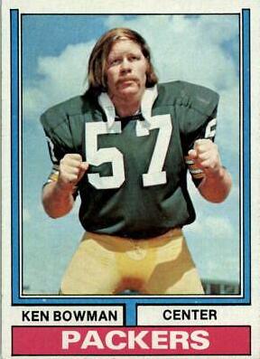 Ken Bowman #4 Football Cards 1974 Topps