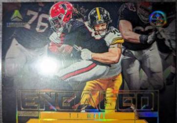 T. J. Watt #EN-4 Football Cards 2023 Panini Luminance Engaged