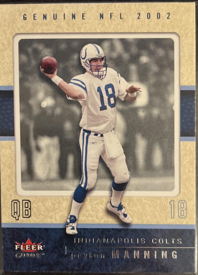 Peyton Manning #47 Football Cards 2002 Fleer Genuine