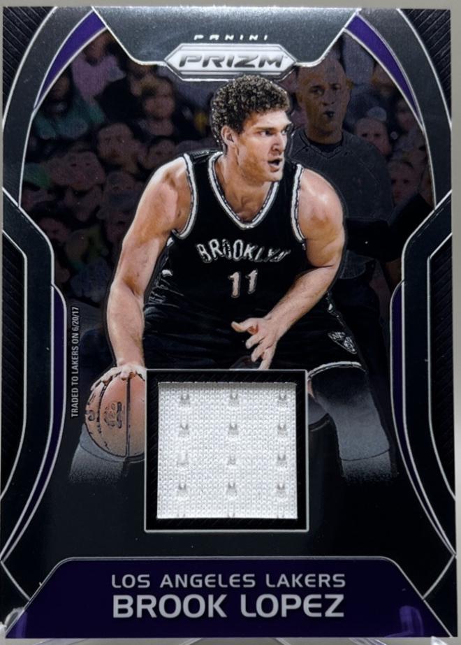 Brook Lopez #SW-BL 2017 Panini Prizm Sensational Swatch Basketball