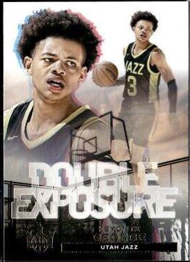 Keyonte George #11 Basketball Cards 2023 Panini Court Kings Double Exposure