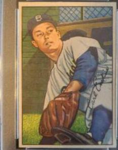 Carl Erskine #70 Baseball Cards 1952 Bowman