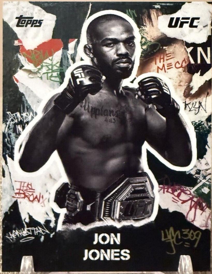 Jon Jones #GA-1 Ufc Cards 2024 Topps UFC NYC Graffiti Art