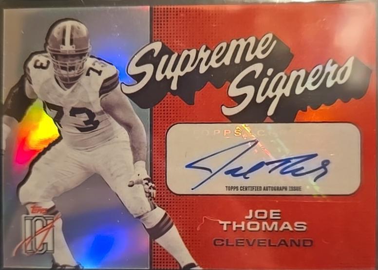 Joe Thomas #SS-JT Football Cards 2024 Topps Signature Class Supreme Signers